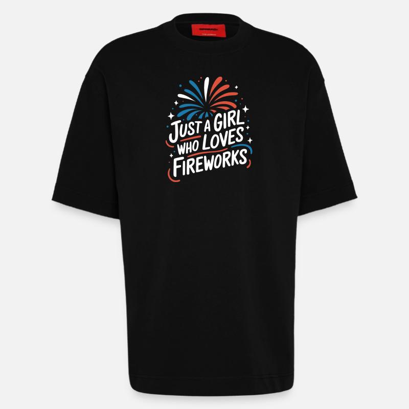 Pyrotechnics Fireworks Pyrotechnics - Heavyweight T-Shirt - made by SPREAD  - SOLID BLACK