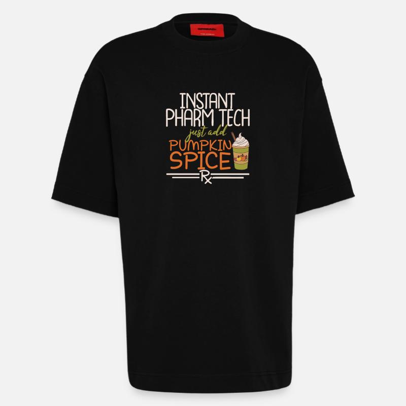 Instant Pharm Tech | Pharmacy - Heavyweight T-Shirt - made by SPREAD - SOLID BLACK