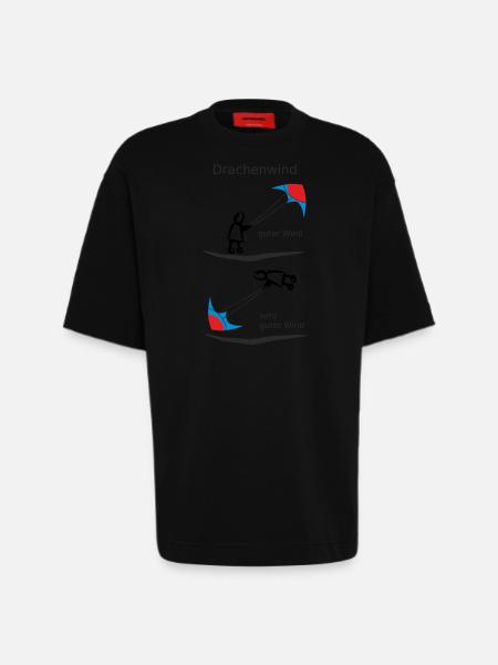 Drachenwind - Heavyweight T-Shirt - made by SPREAD  - SOLID BLACK