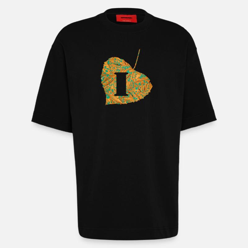 blatt e 95 i - Heavyweight T-Shirt - made by SPREAD  - SOLID BLACK