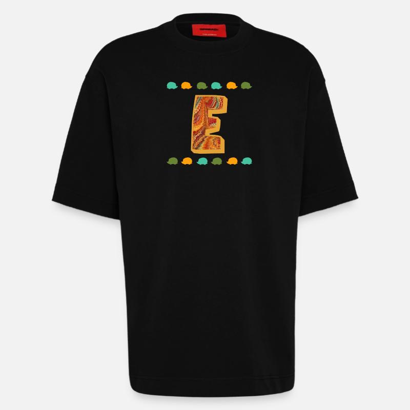 Hérisson E 22 E - T-shirt bio épais oversize fabriqué en UE - SOLID BLACK