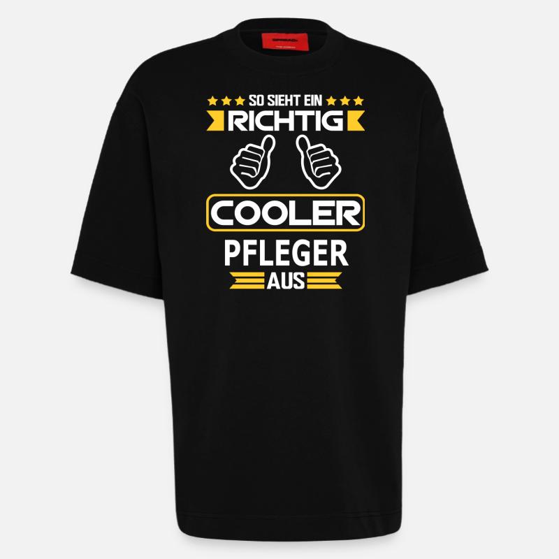 PFLEGER - Heavyweight T-Shirt - made by SPREAD  - SOLID BLACK