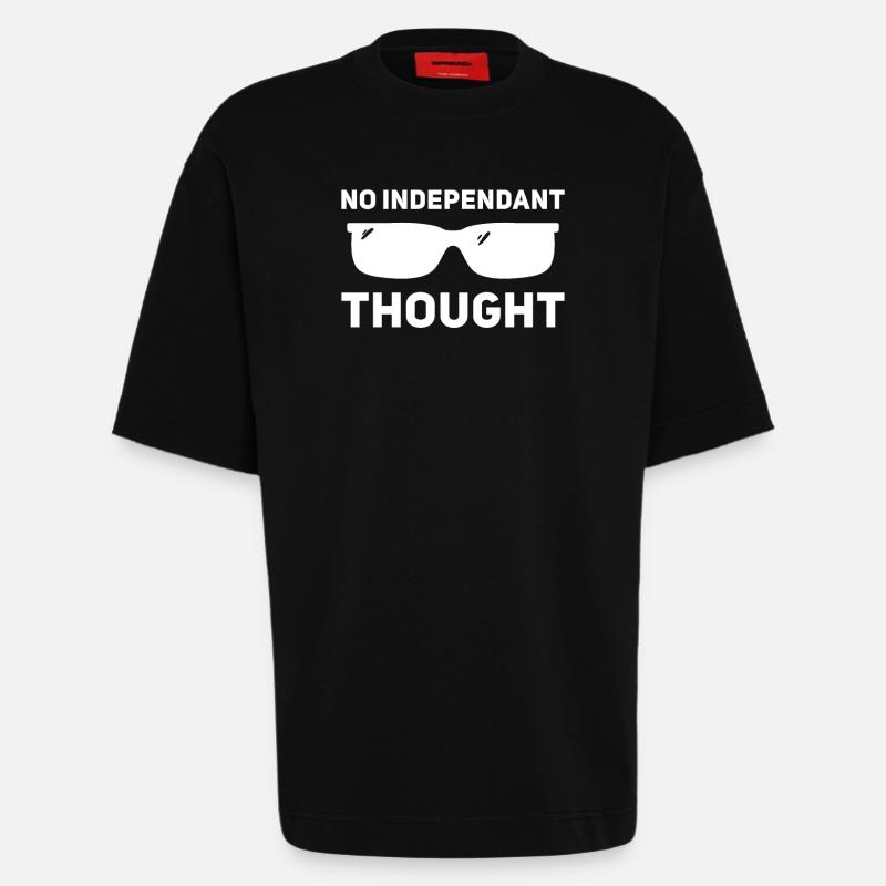 Kein unabhängiger Gedanke - Heavyweight T-Shirt - made by SPREAD  - SOLID BLACK