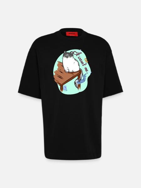 It wasn't me - Heavyweight T-Shirt - made by SPREAD  - SOLID BLACK