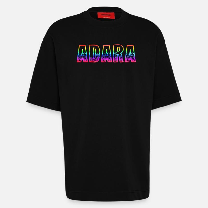 adara rs rainbow - Heavyweight T-Shirt - made by SPREAD  - SOLID BLACK