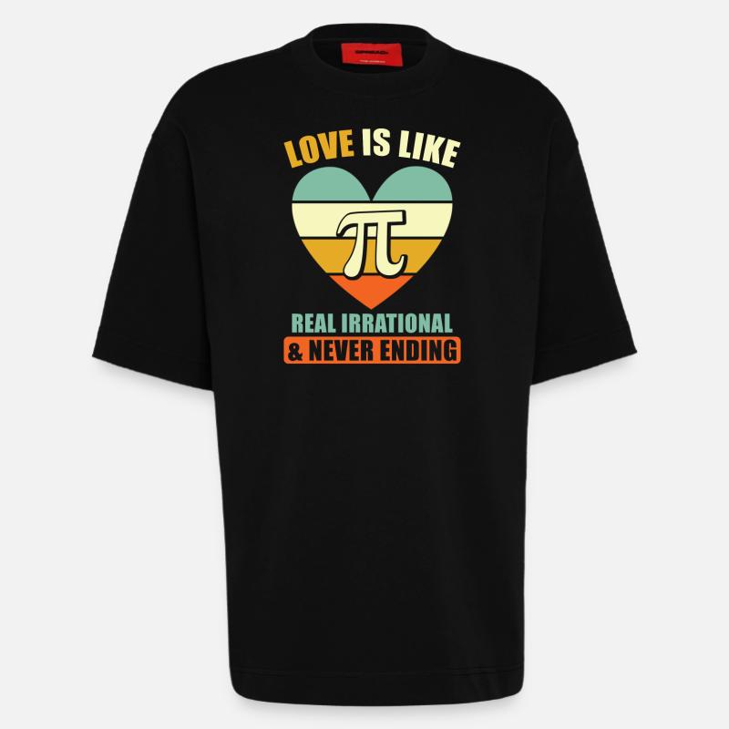 Pi Mathe Spruch - Heavyweight T-Shirt - made by SPREAD  - SOLID BLACK