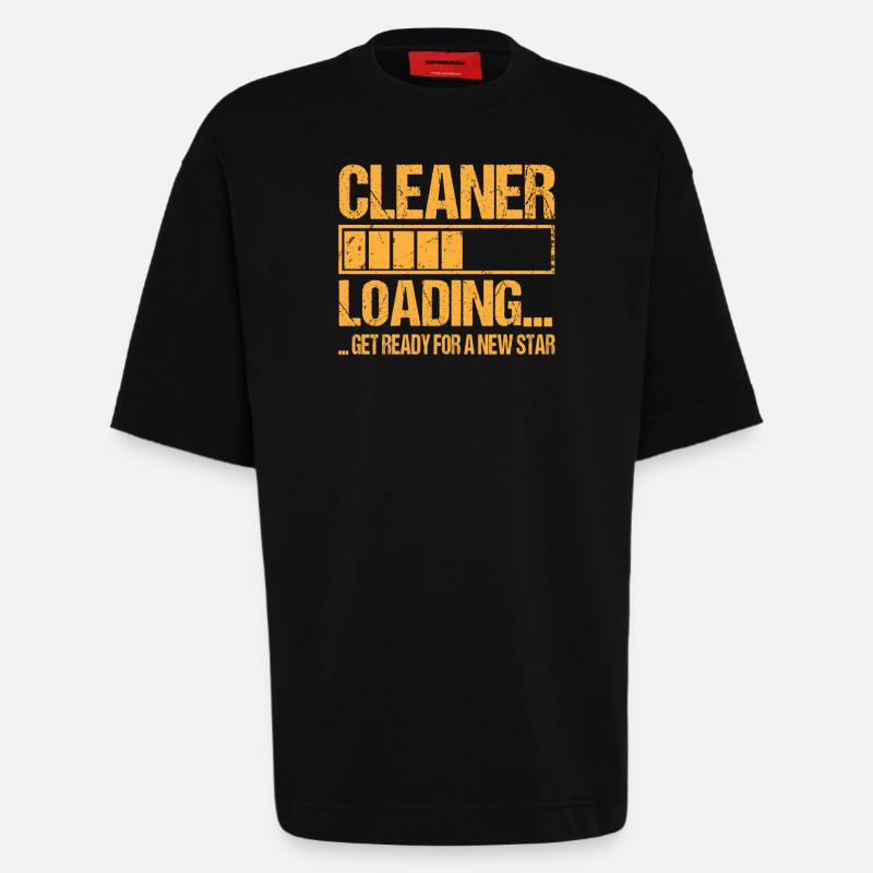 Cleaner loading Cleaner Training - Heavyweight T-Shirt - made by SPREAD  - SOLID BLACK
