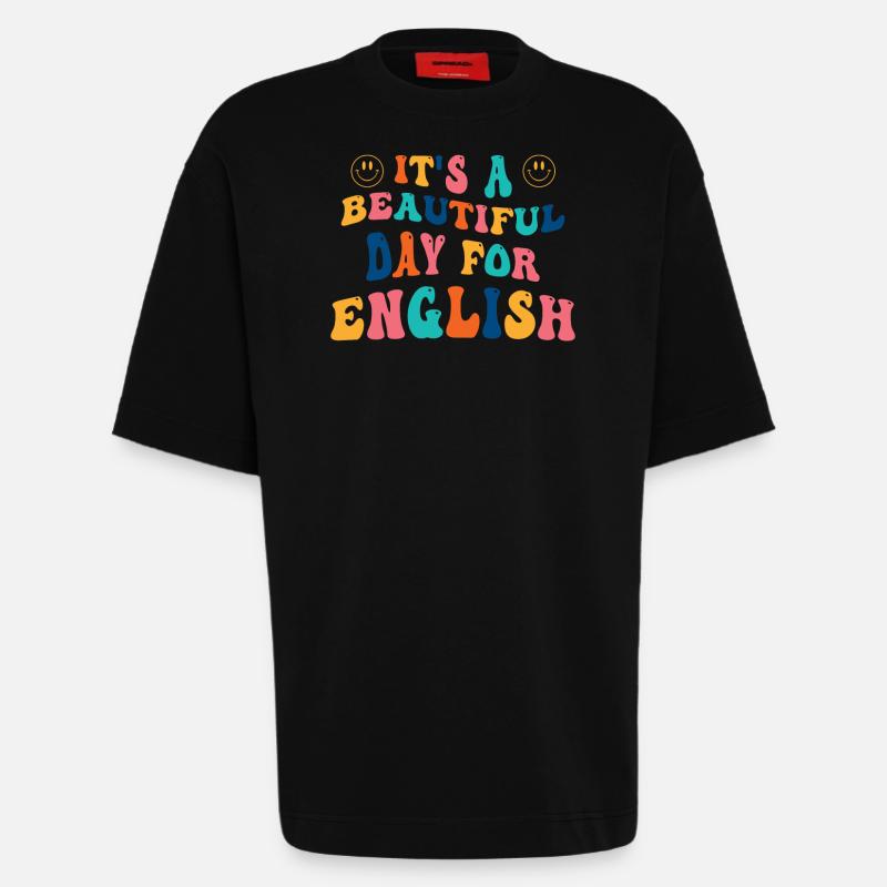 Englisch Studiengang Englischlehrerin - Heavyweight T-Shirt - made by SPREAD  - SOLID BLACK