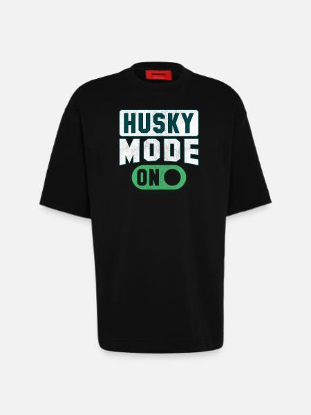 Husky mode on - Heavyweight T-Shirt - made by SPREAD - SOLID BLACK