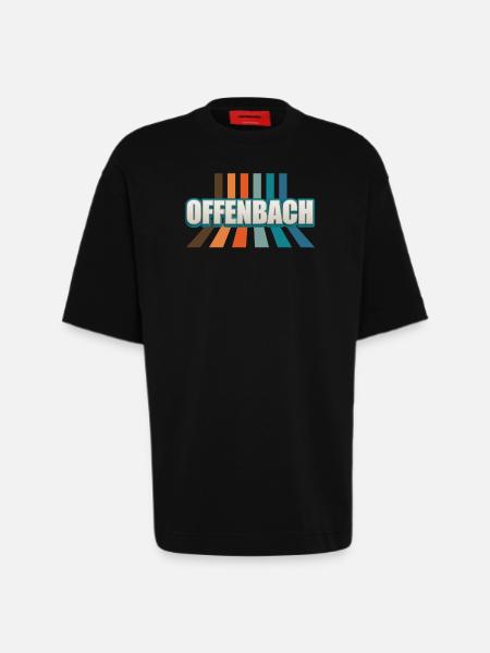 Offenbacherin Offenbacher Offenbach - Heavyweight T-Shirt - made by SPREAD - SOLID BLACK