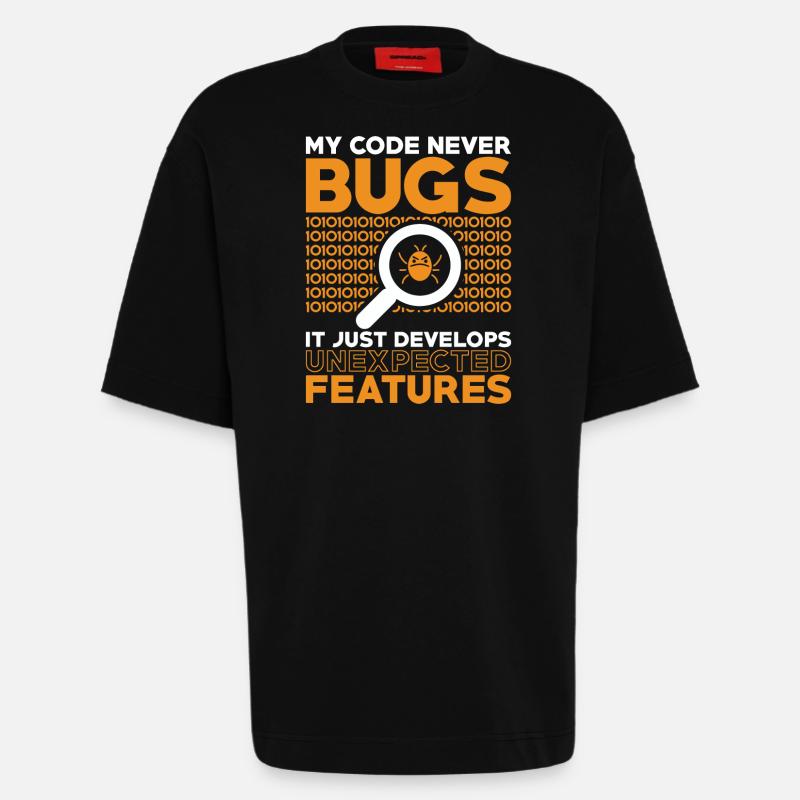 Programmierer Entwickler Coder Code - Heavyweight T-Shirt - made by SPREAD  - SOLID BLACK