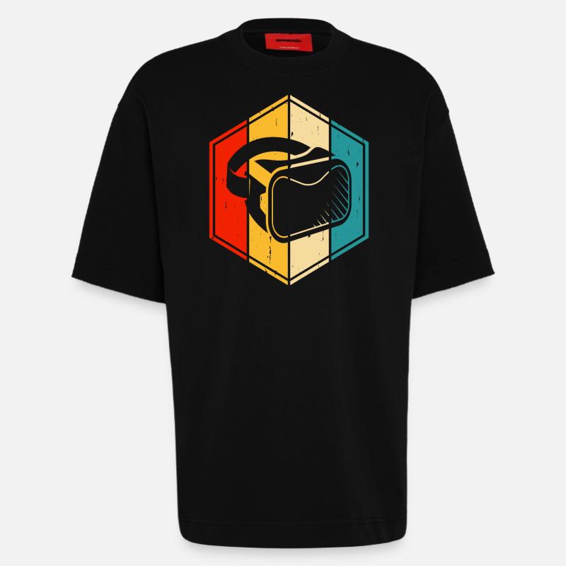 VR Virtuel Reality - Heavyweight T-Shirt - made by SPREAD  - SOLID BLACK