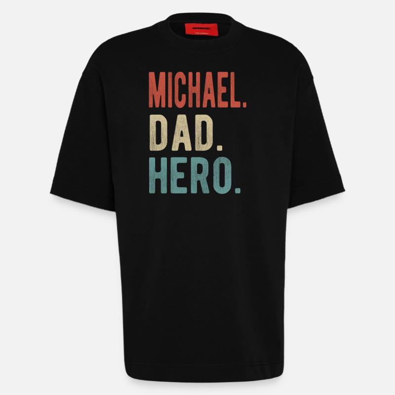 Michael Papa Held - Heavyweight T-Shirt - made by SPREAD  - SOLID BLACK