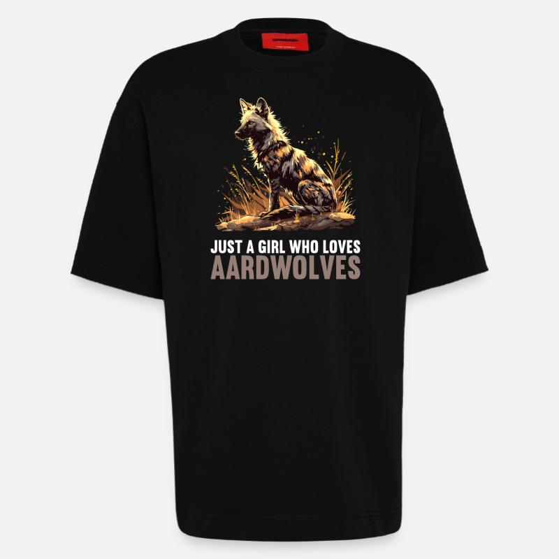 Aardwolves Aardwolf - Heavyweight T-Shirt - made by SPREAD - SOLID BLACK