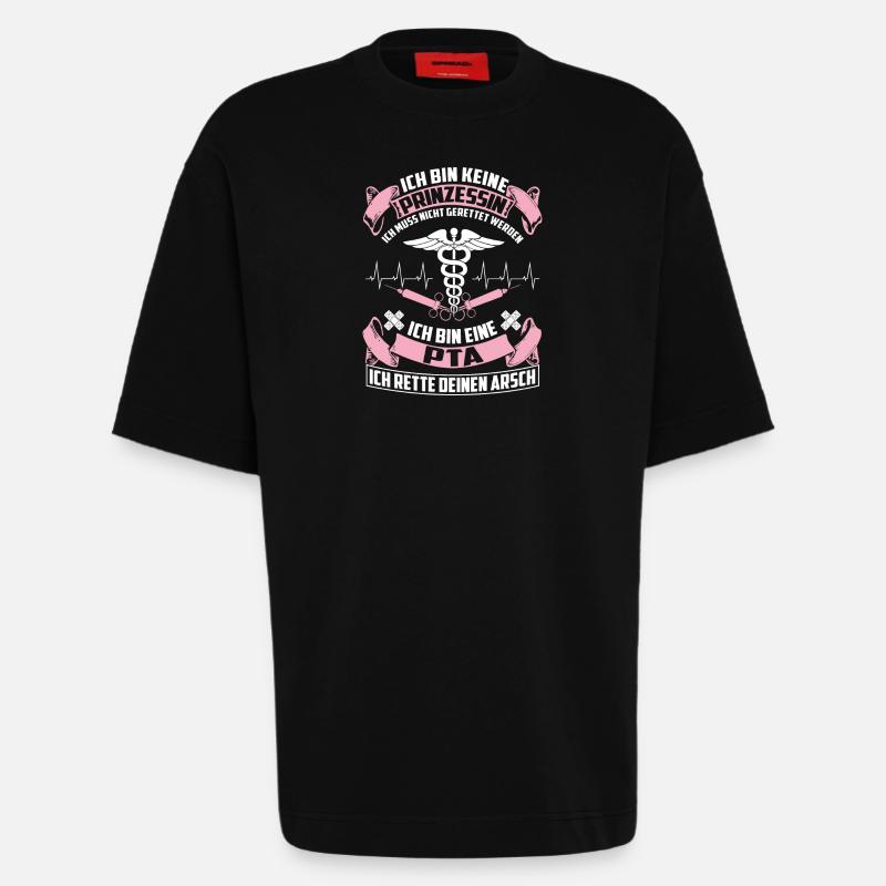 PTA - pharmaceutical technical assistant - Heavyweight T-Shirt - made by SPREAD  - SOLID BLACK