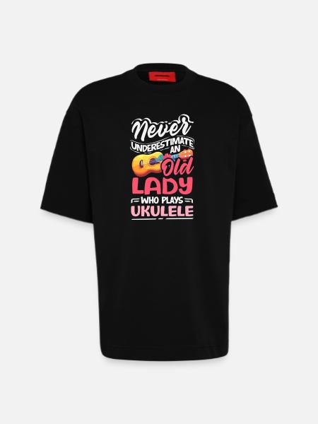 Funny Ukulele Designs and Sayings - Heavyweight T-Shirt - made by SPREAD - SOLID BLACK