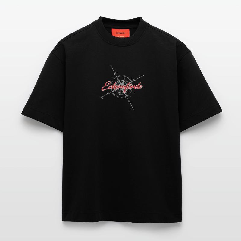 Eckernförde Kompass rot Heavyweight T-Shirt - made by SPREAD 