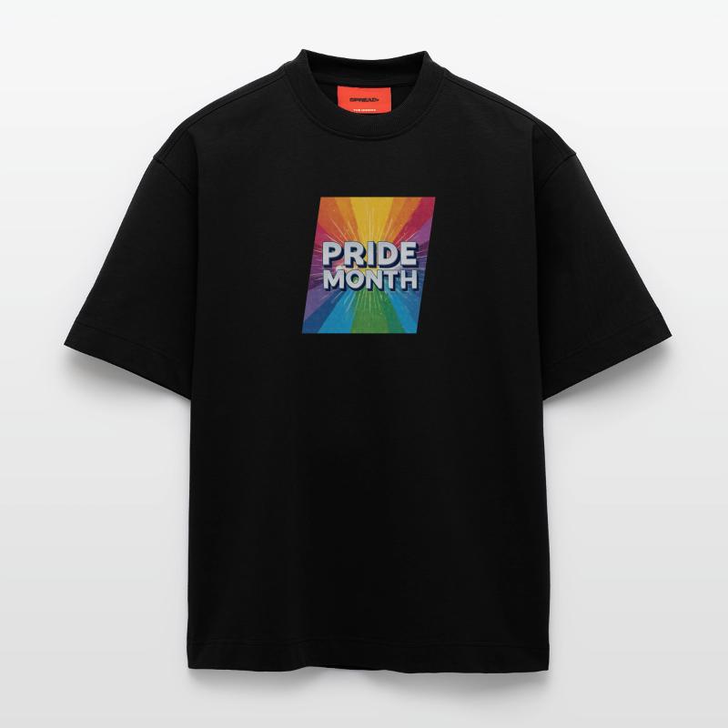 Mese dell'orgoglio LGBTQ Maglietta ecologica oversize Heavyweight Made in UE