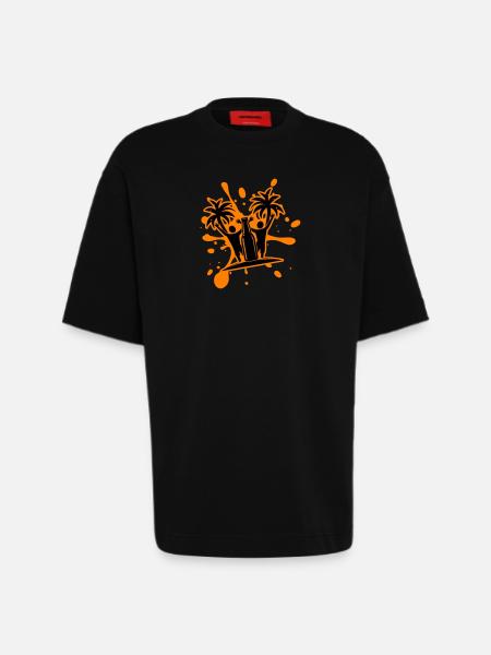 Drinking Beach Party - Heavyweight T-Shirt - made by SPREAD - SOLID BLACK