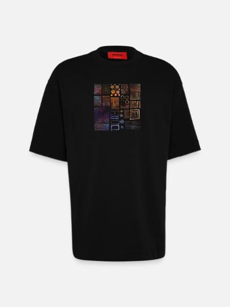Graphics - Heavyweight T-Shirt - made by SPREAD  - SOLID BLACK