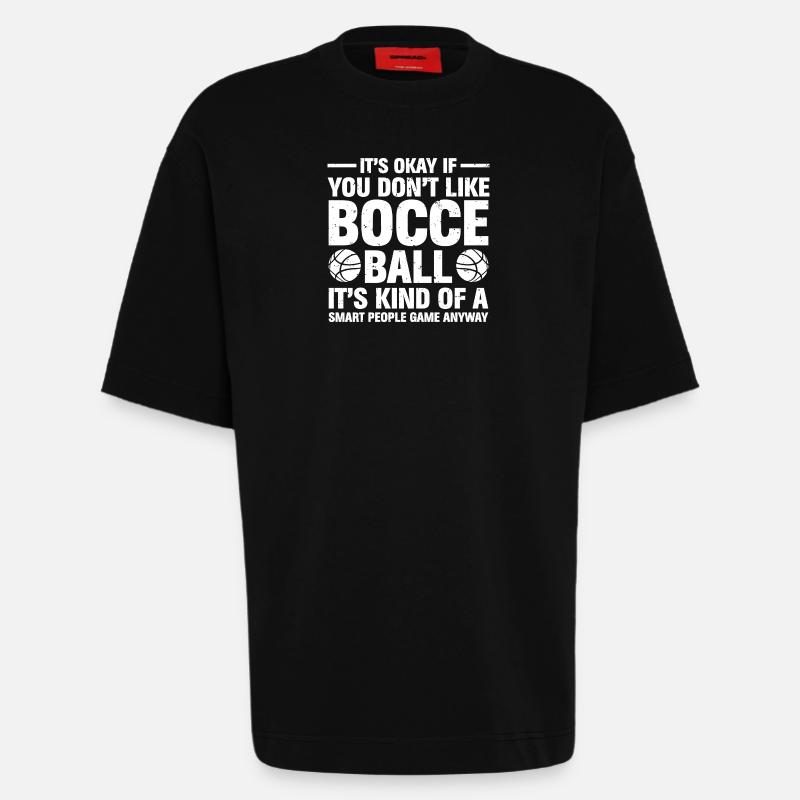 Bocce Ball Bocce Player - Heavyweight T-Shirt - made by SPREAD - SOLID BLACK