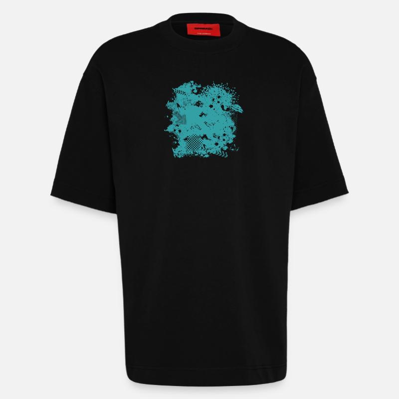 Vector background eu - Heavyweight T-Shirt - made by SPREAD  - SOLID BLACK