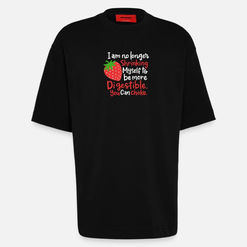Gärtner Erdbeere Sprüche - Heavyweight T-Shirt - made by SPREAD  - SOLID BLACK