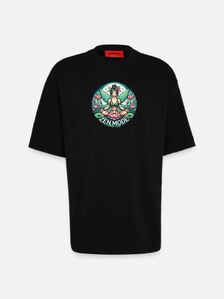 Zen-Modus Fee - Heavyweight T-Shirt - made by SPREAD - SOLID BLACK