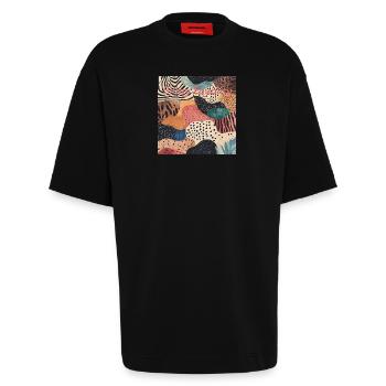 Shiny Equality - Heavyweight T-Shirt - made by SPREAD  - SOLID BLACK - Vorne - Fiona (171cm)