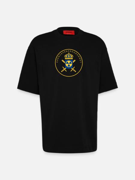 The Swedish Nuclear Weapons Programme - Heavyweight T-Shirt - made by SPREAD  - SOLID BLACK