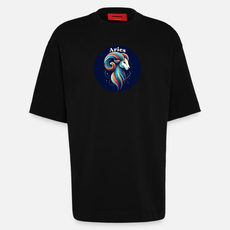 Widder Widder bunt - Heavyweight T-Shirt - made by SPREAD - SOLID BLACK