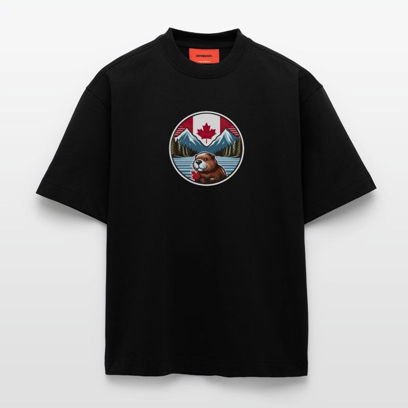 Canada Bieber 2 T-shirt bio épais oversize fabriqué en UE