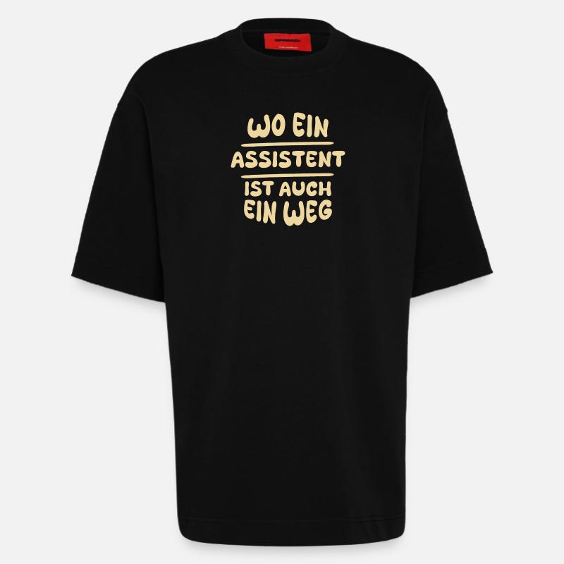 Assistent Assistent - Heavyweight T-Shirt - made by SPREAD  - SOLID BLACK