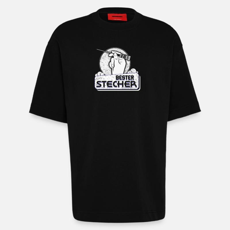 Bester Stecher Krankenpfleger - Heavyweight T-Shirt - made by SPREAD  - SOLID BLACK