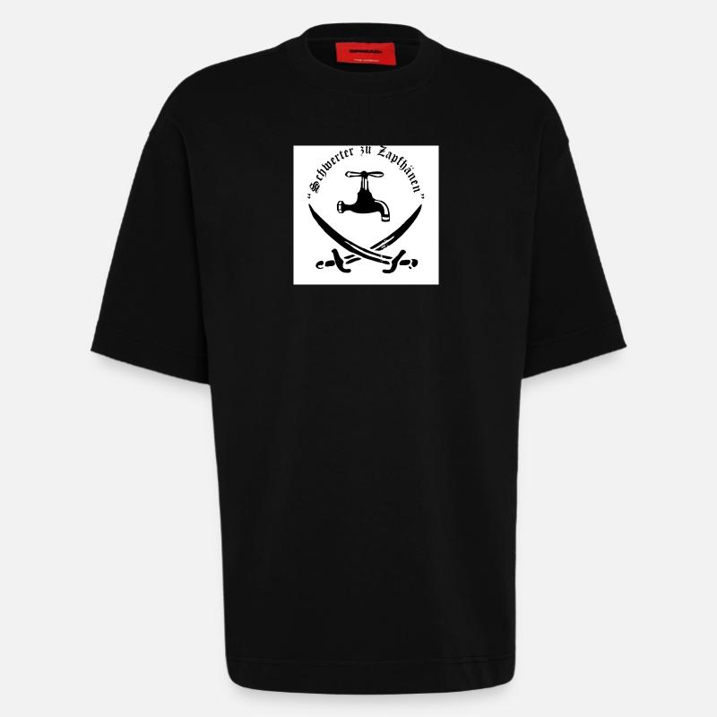 Schwerter zu Zapfhähnen - Heavyweight T-Shirt - made by SPREAD - SOLID BLACK