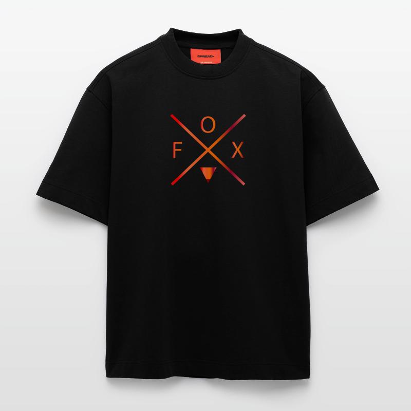 fox T-shirt bio épais oversize fabriqué en UE