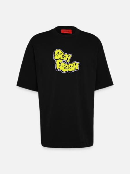Stay Fresh - Heavyweight T-Shirt - made by SPREAD  - SOLID BLACK