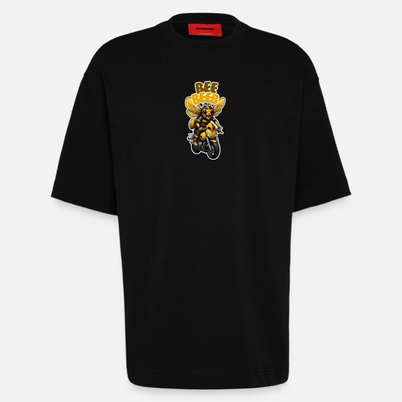 Piepton - Heavyweight T-Shirt - made by SPREAD  - SOLID BLACK