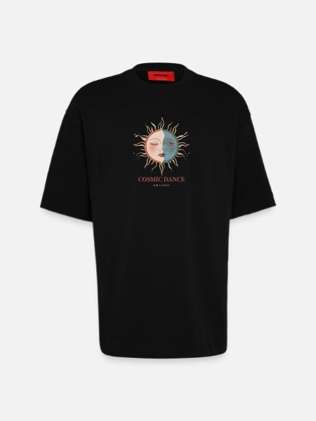 Cosmic Dance Spiritual Gift - Heavyweight T-Shirt - made by SPREAD  - SOLID BLACK