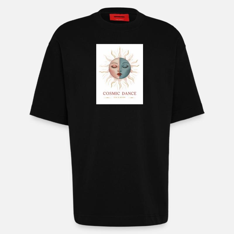 Cosmic Dance Spiritual Gift - Heavyweight T-Shirt - made by SPREAD - SOLID BLACK
