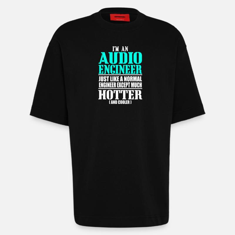 Tontechniker, Techniker - Heavyweight T-Shirt - made by SPREAD  - SOLID BLACK