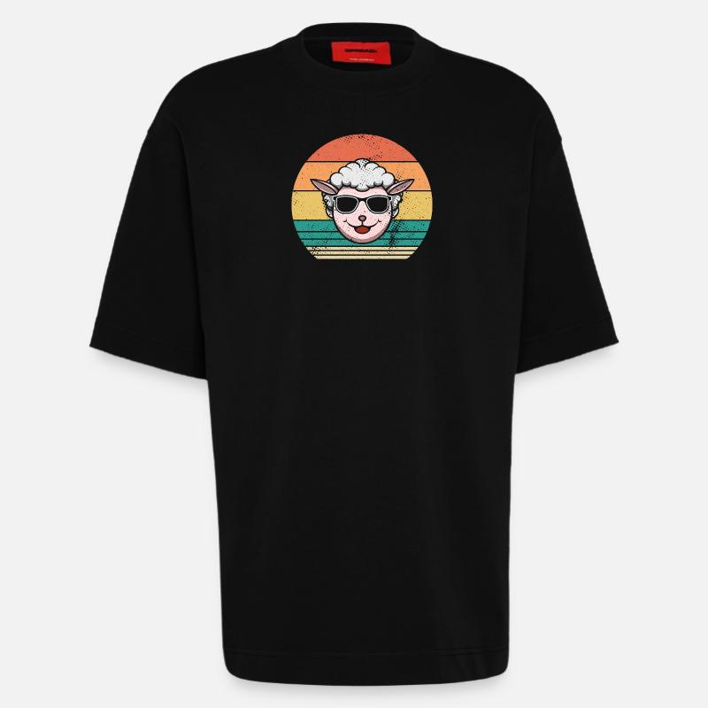 Schäfer Schaf - Heavyweight T-Shirt - made by SPREAD - SOLID BLACK