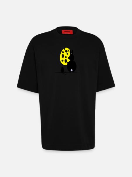 Mäuseosterei - Heavyweight T-Shirt - made by SPREAD - SOLID BLACK