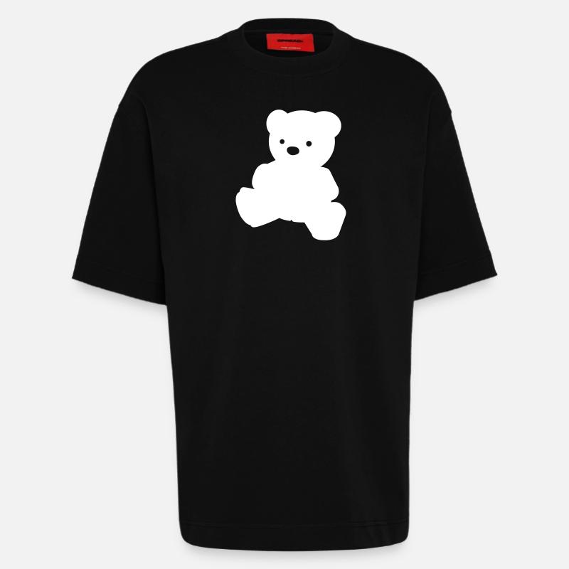 Ein einfacher Teddybär - Heavyweight T-Shirt - made by SPREAD - SOLID BLACK