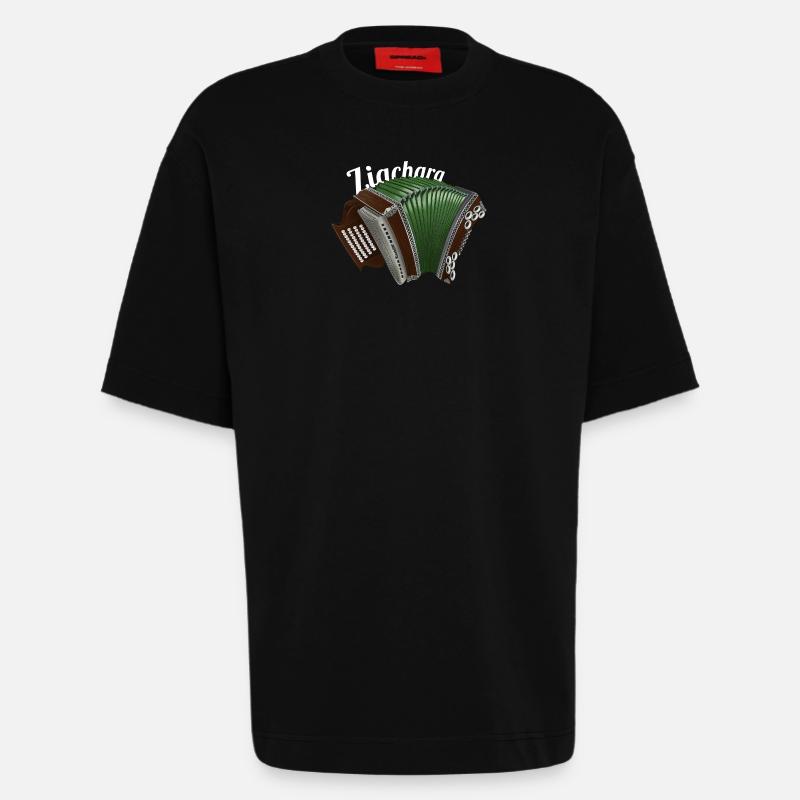 Ziachara // hell | ZiachON! - Heavyweight T-Shirt - made by SPREAD - SOLID BLACK