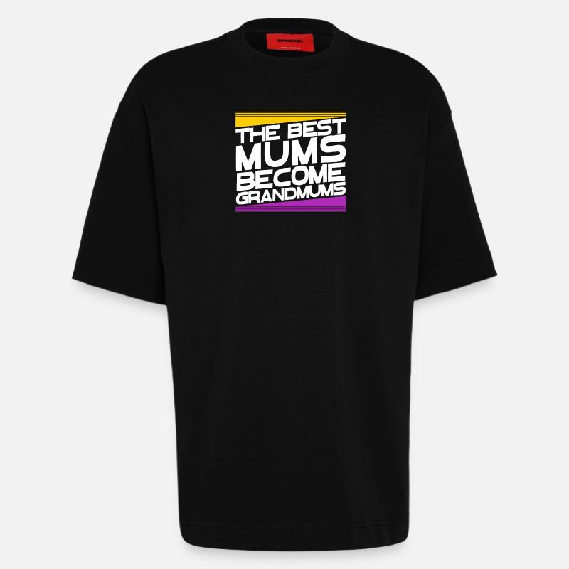 Oma Glückwunsch Großmutter Großmama Statement - Heavyweight T-Shirt - made by SPREAD  - SOLID BLACK