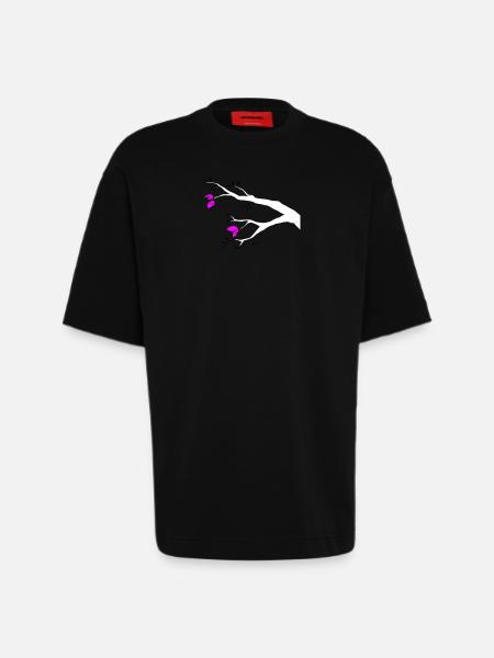 Knospen - Heavyweight T-Shirt - made by SPREAD - SOLID BLACK