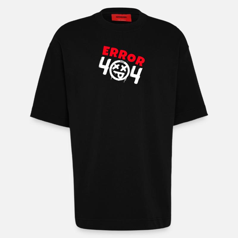Error 404 Not Found - Heavyweight T-Shirt - made by SPREAD - SOLID BLACK