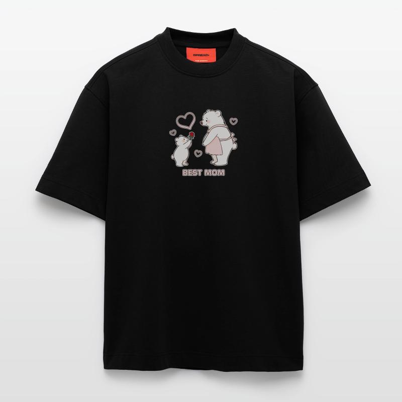 Bären Herzen Beste Mutter Muttertag Heavyweight T-Shirt - made by SPREAD 