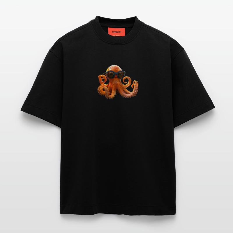 Octopus Small Octopus Cuttlefish Cute Octopus Heavyweight T-Shirt - made by SPREAD 
